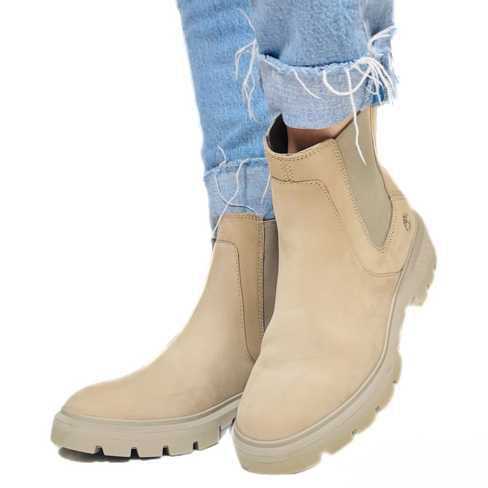 NEW 🆕 Timberland Cortina Valley Chelsea Boots in Light Taupe
